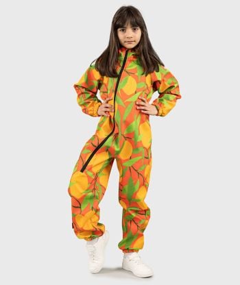 Waterproof Softshell Overall Comfy Orange Limefrukter Jumpsuit