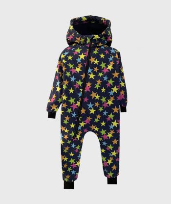 Waterproof Softshell Overall Comfy Multicolor Stars Jumpsuit