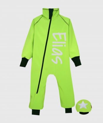 Waterproof Softshell Overall Comfy Apple Green Bodysuit