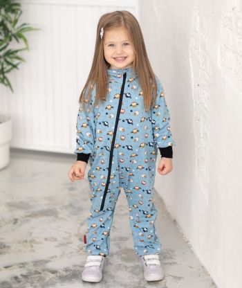 Onepiece Jersey Jumpsuit Owls And Stars