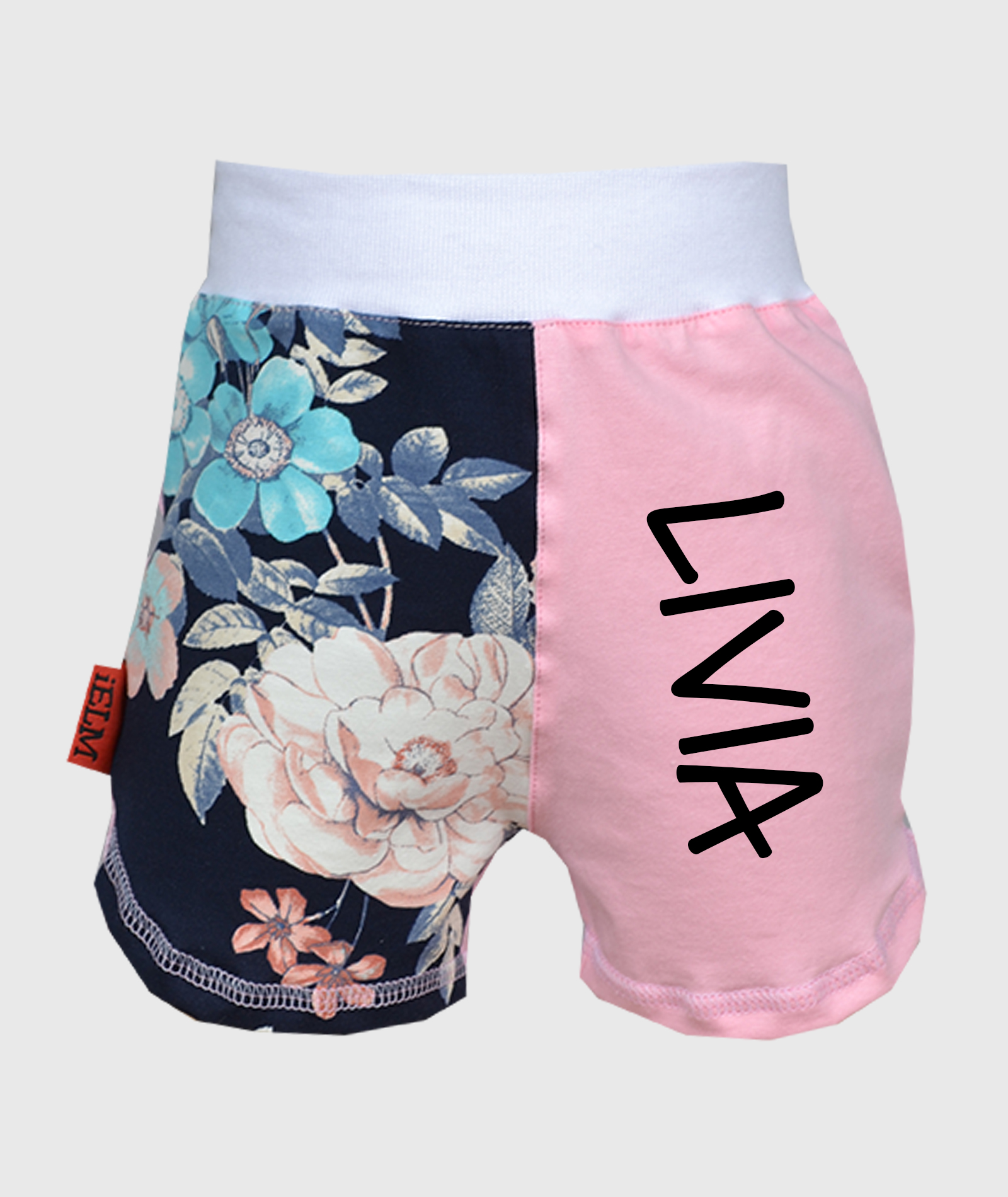 Short Pants Flowers Pink